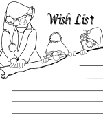 Christmas Elves Coloring Page