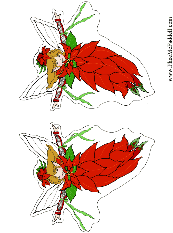 Poinsettia Fairy www.pheemcfaddell.com